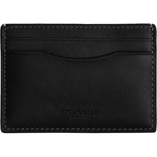 Amazon | Coach マネークリップカードケース シグネチャーチャコール